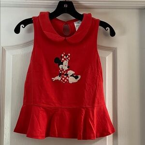 Disney Red Sleeveless Top